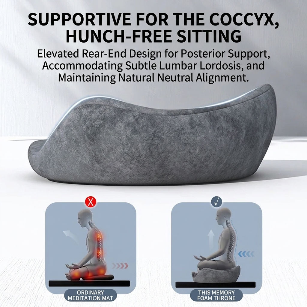 Vitalia Zen Cushion – Ergonomic Memory Foam Meditation Seat