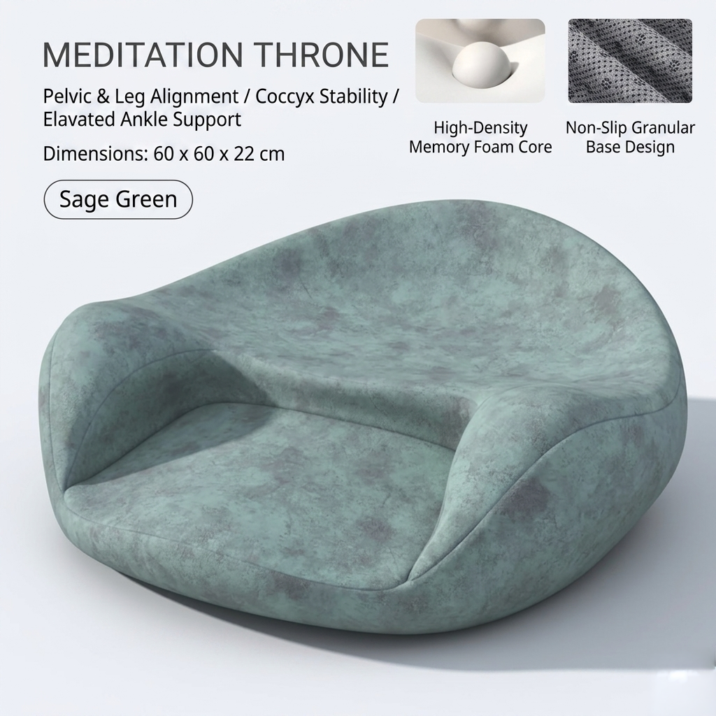 Vitalia Zen Cushion – Ergonomic Memory Foam Meditation Seat