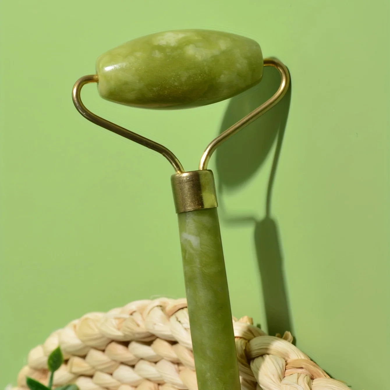 Vitalia Jade Ritual Set – Double-Head Roller & Heart Gua Sha Stone